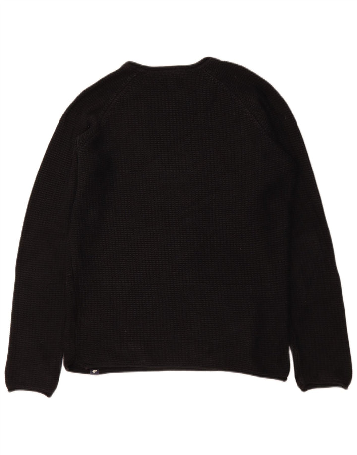 Jack & Jones muški džemper s okruglim izrezom Srednji crni pamuk