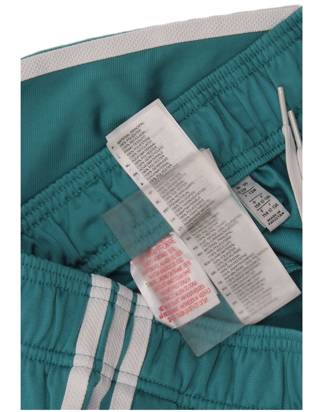 Adidas trenirka za djevojčice, hlače za trčanje 12-13 godina, plavi poliester