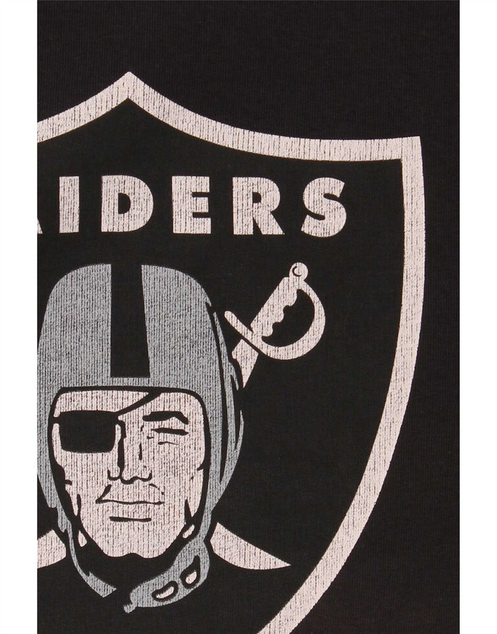 Mali crni pamučni džemper s grafičkim motivima NFL Raiders