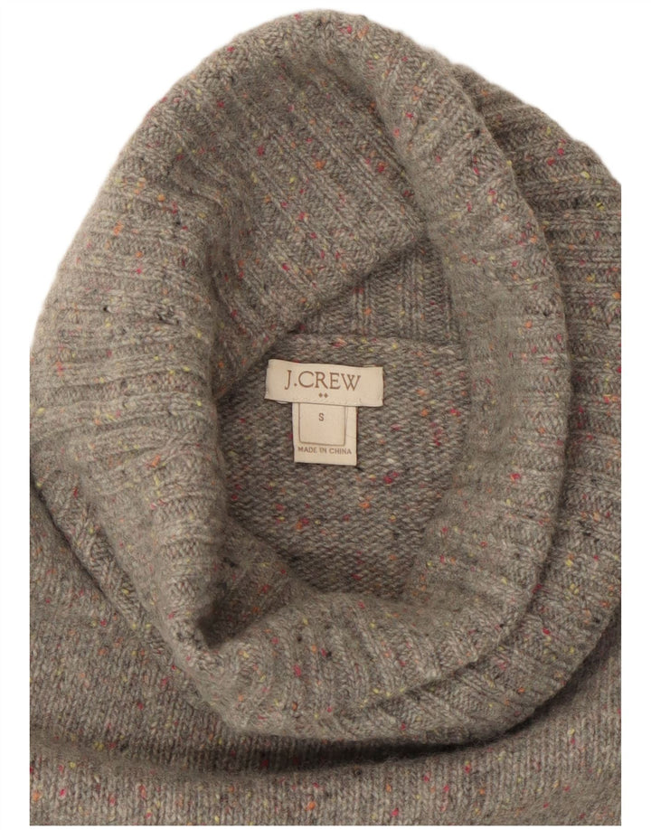 J. CREW Ženski pulover s rol izrezom UK 10 Small Grey Flecked