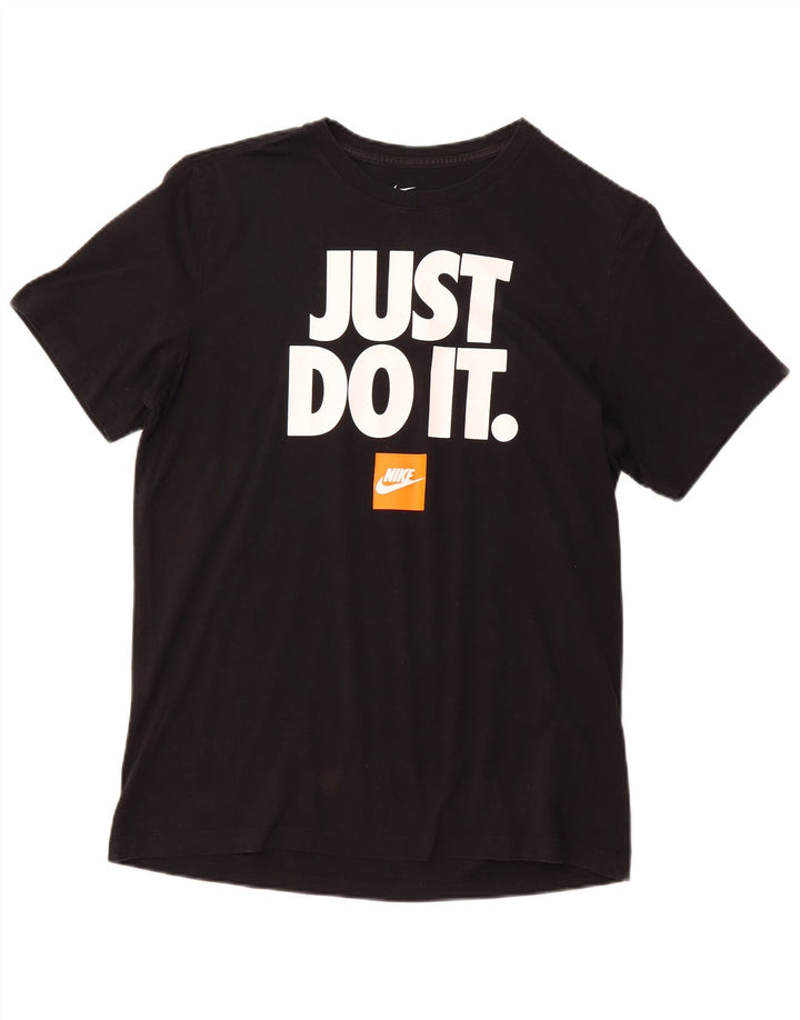 NIKE Muška majica s grafičkim motivima Velika crna pamučna majica