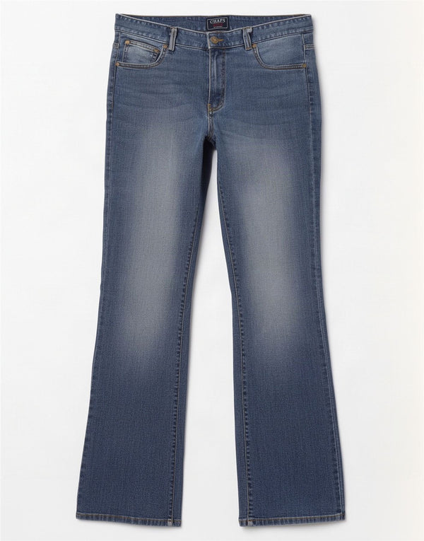 Chaps Ženske Petite Bootcut traperice US 12 Large W34 L29 Plavi pamuk