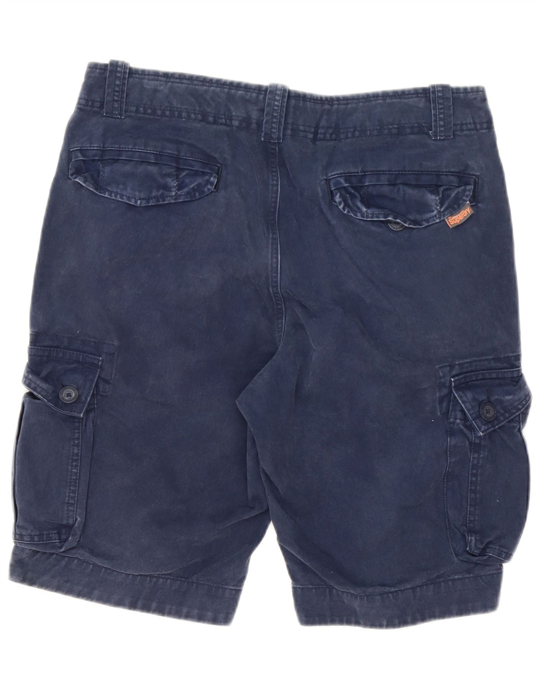Superdry muške kargo kratke hlače velike W34 tamnoplavi pamuk