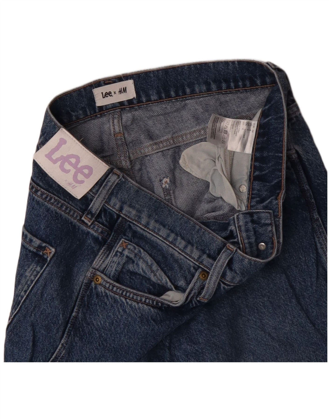 LEE ženske ravne traperice US 4 male W30 L31 plavi pamuk