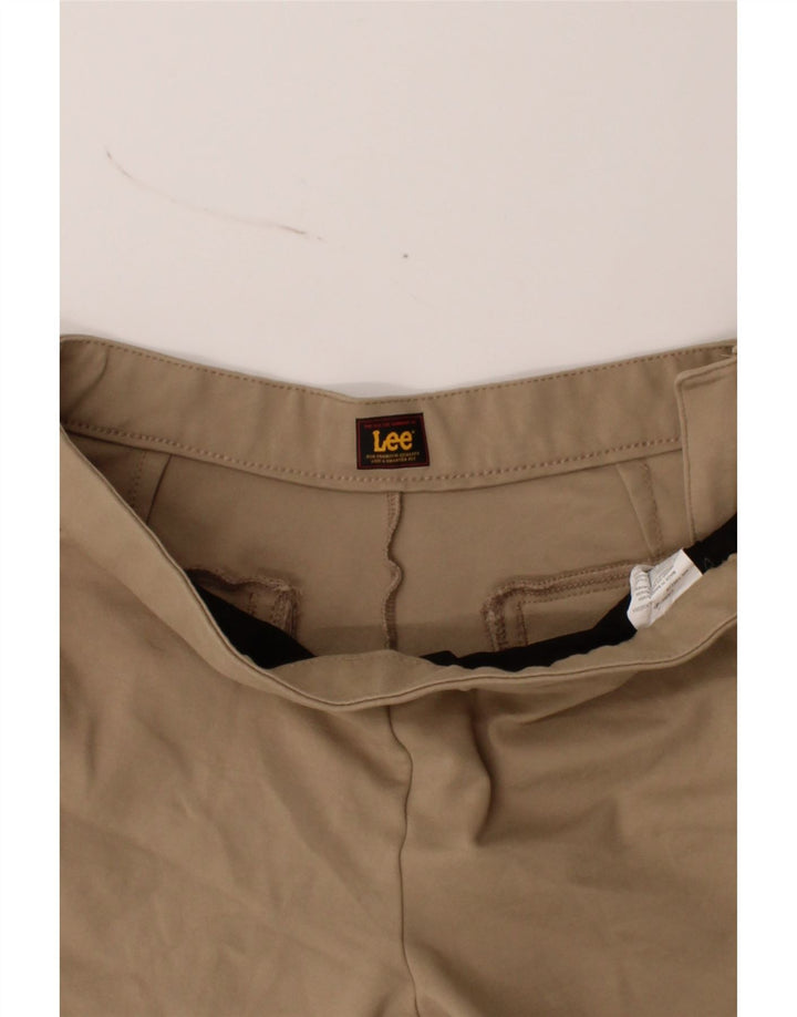 LEE Womens Slim Chino Trousers US 8 Medium W30 L23 Beige Rayon Vintage Lee and Second-Hand Lee from Messina Hembry 