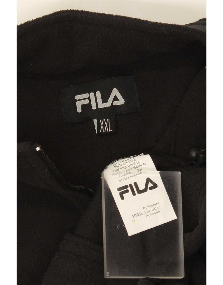 Fila muška jakna od flisa s podstavom UK 44 2XL crni poliester