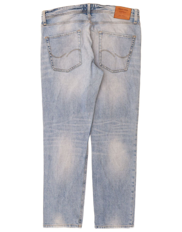 JACK & JONES Muške ravne traperice W36 L32 Plavi pamuk