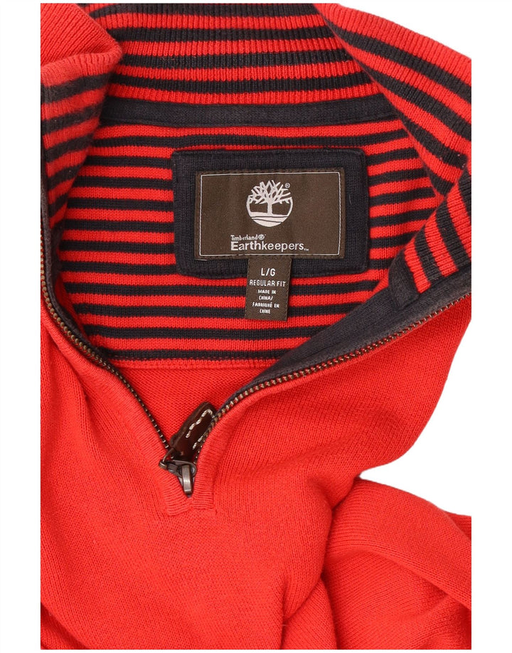 Timberland muški pulover Earthkeepers Regular Fit s patentnim zatvaračem, veliki crveni