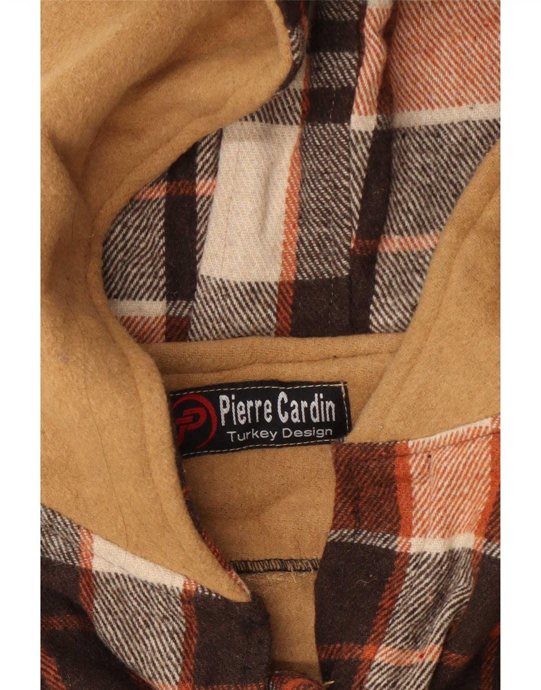 Pierre Cardin Ženska majica od flanela UK 14 Srednje smeđa gingham