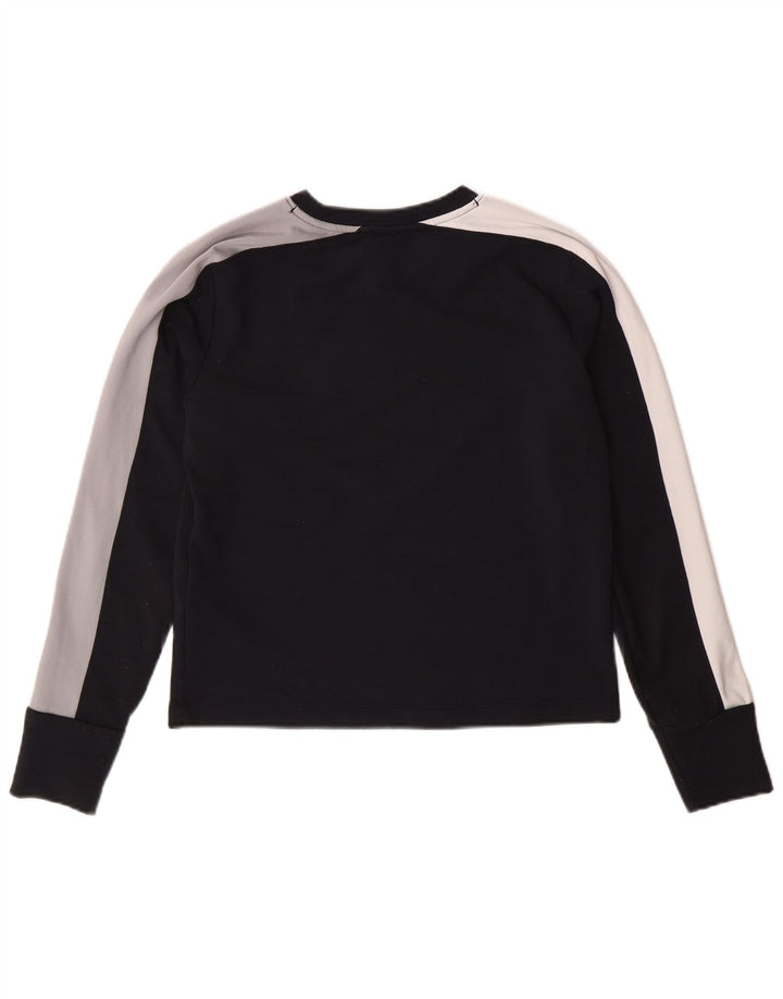 UNDER ARMOUR Ženska majica širokog kroja dugih rukava UK 6 XS Black Colourblock