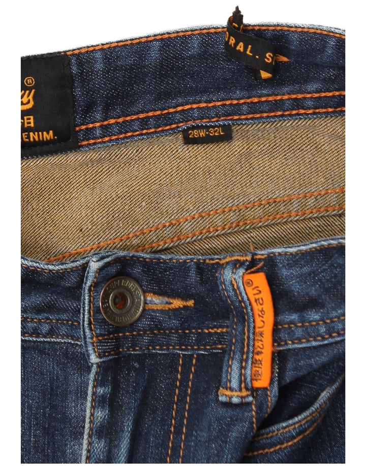 Superdry muške uske traperice W28 L32 plavi pamuk