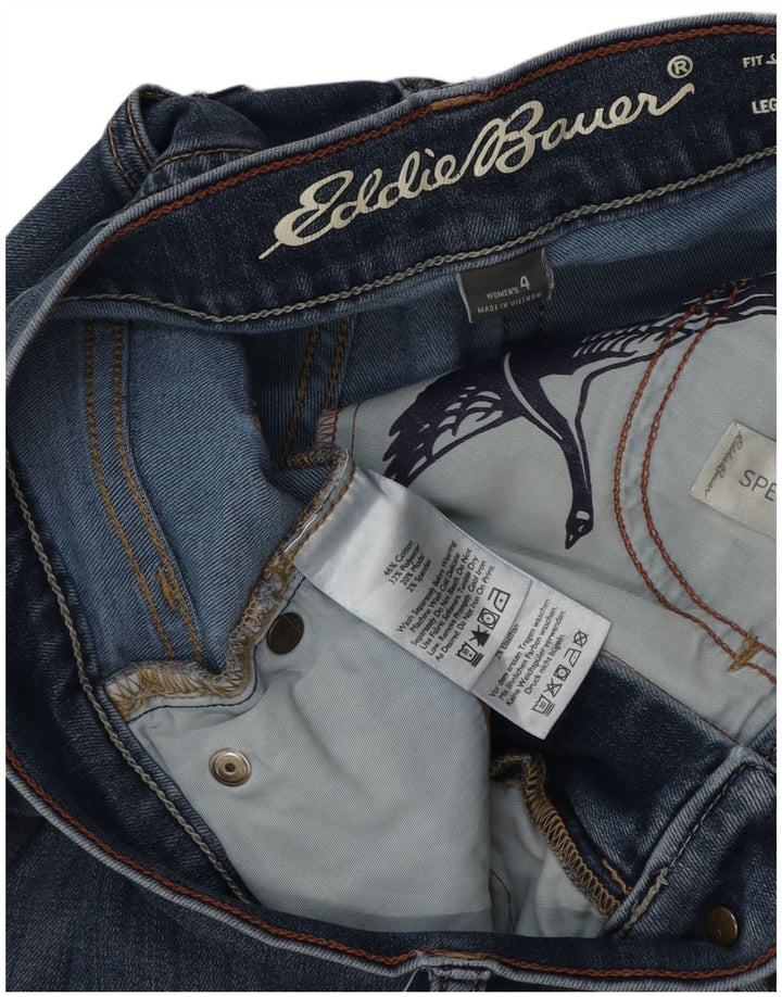 EDDIE BAUER Ženske blago zaobljene uske traperice US 4 male W28 L30 plava