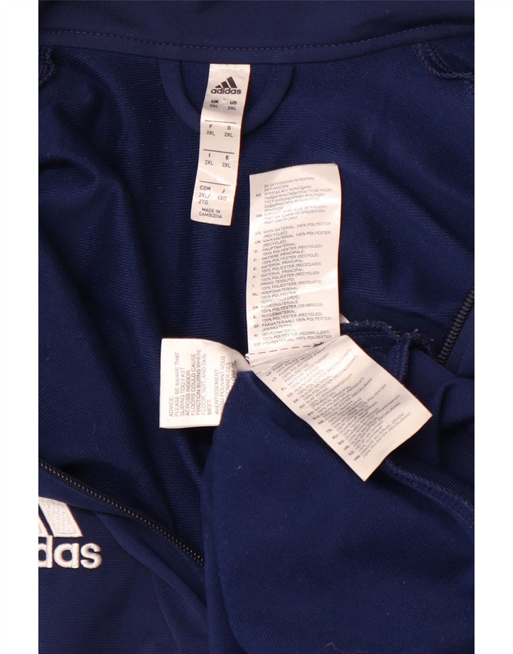ADIDAS muška trenirka gornja jakna 2XL tamnoplavi poliester