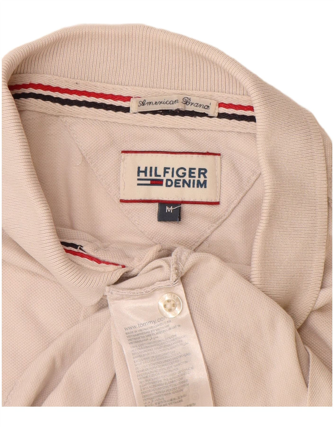 TOMMY HILFIGER Muška polo majica srednje bijele boje od pamuka