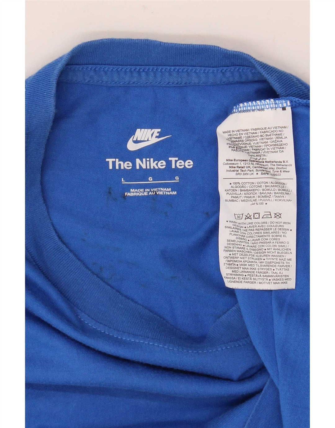 Nike Muška majica kratkih rukava Large Blue Cotton