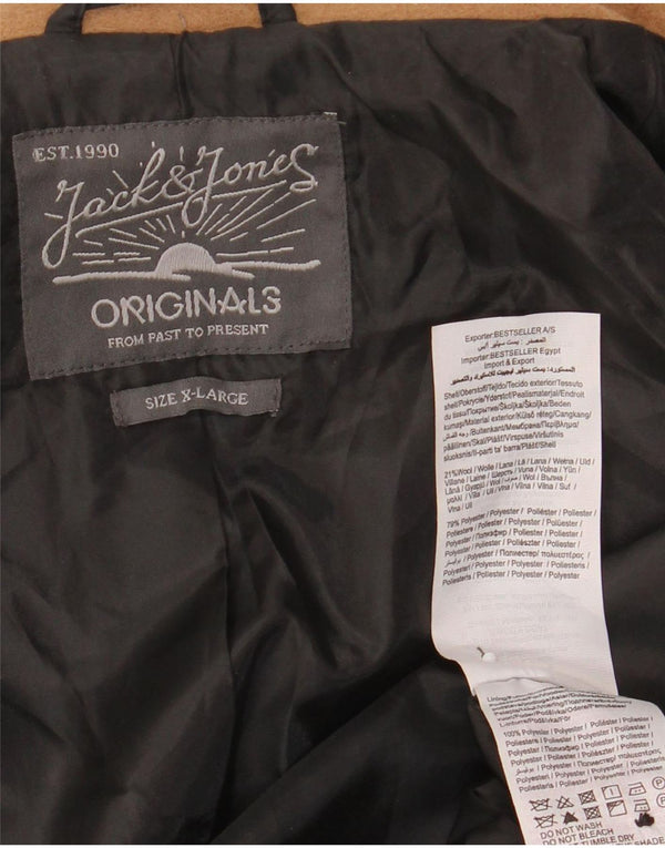 Jack & Jones muški kaput UK 42 XL smeđa vuna