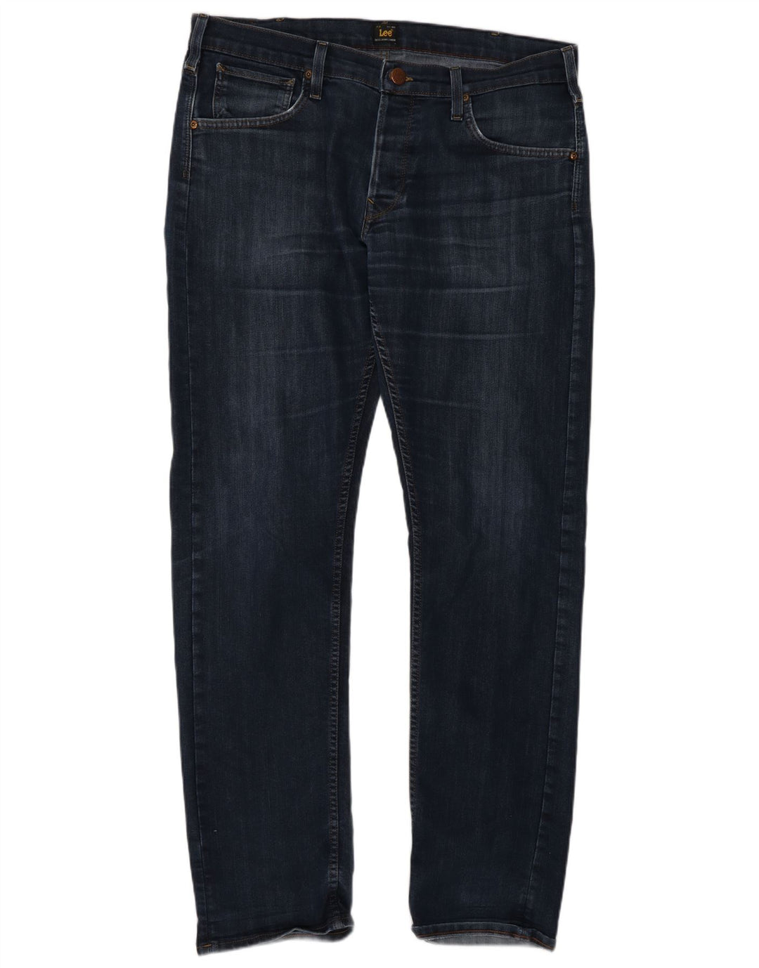 Lee Mens Daren Straight Jeans W36 L34 Plavi pamuk
