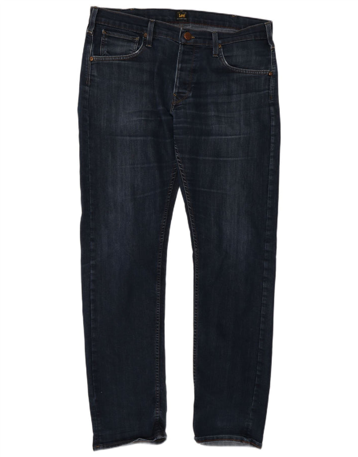 Lee Mens Daren Straight Jeans W36 L34 Plavi pamuk