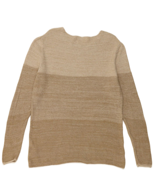 Jack & Jones muški džemper s morskim izrezom 2XL pamuk u bež boji