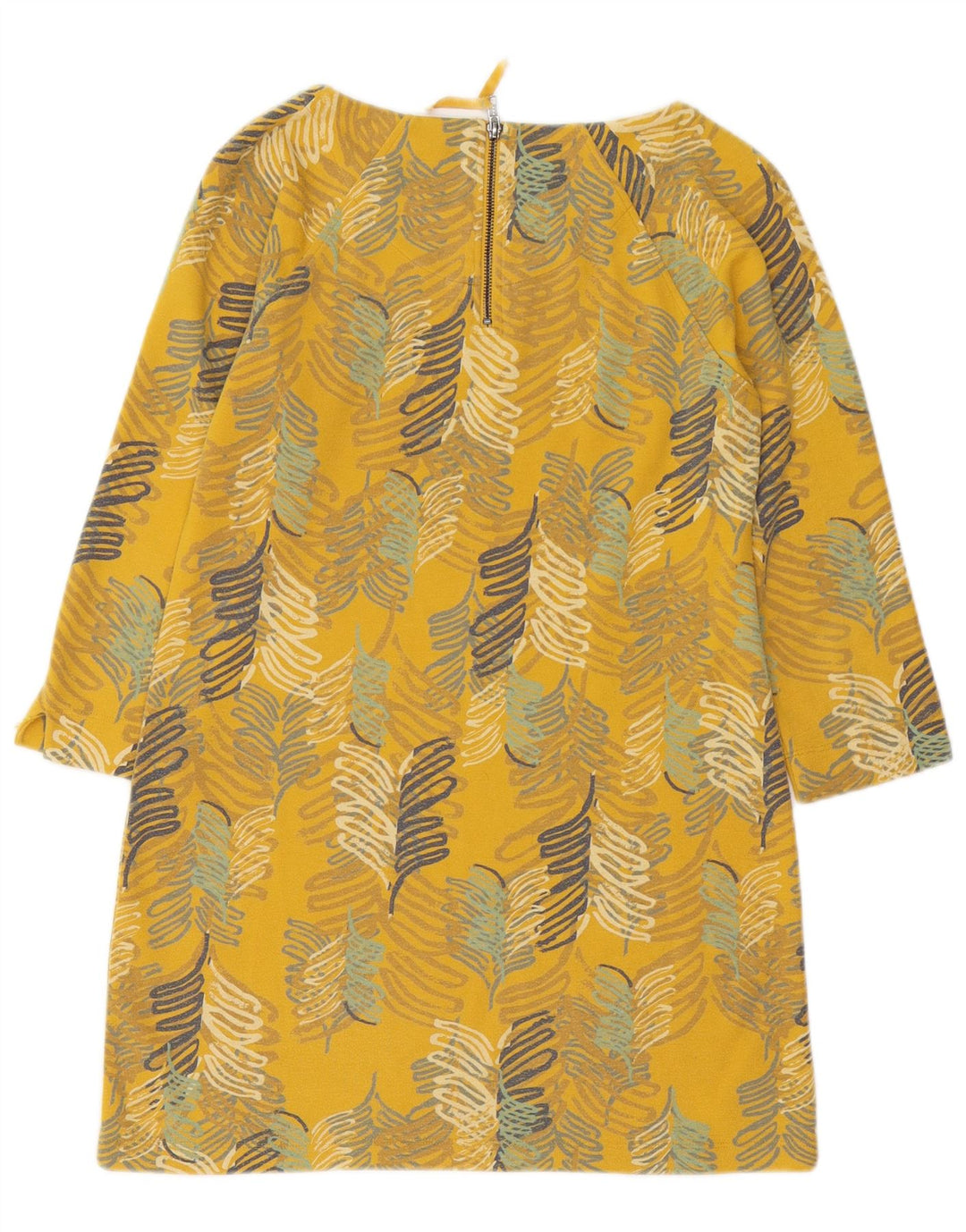 WHITE STUFF Ženska haljina na pomak 3/4 rukava UK 10 Mala žuta cvjetna pamuk