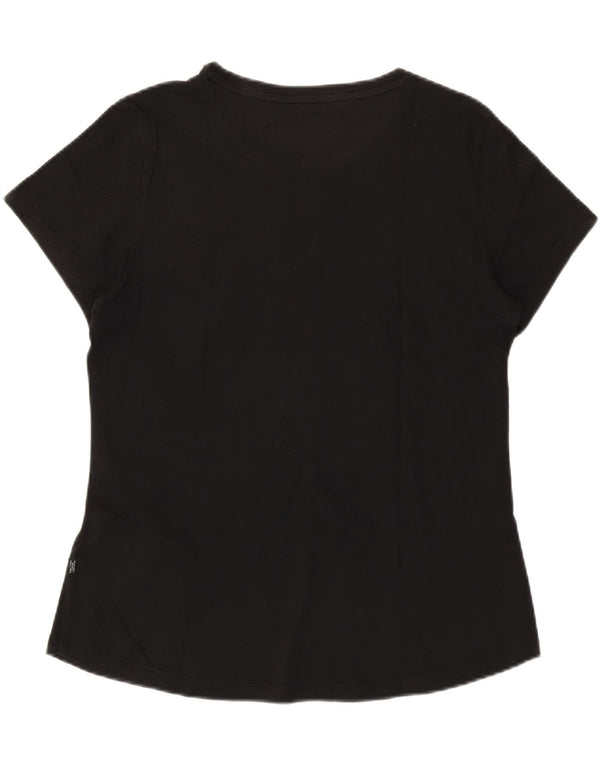 PUMA Ženska majica kratkih rukava s grafičkim motivima UK 14 Srednje crni pamuk