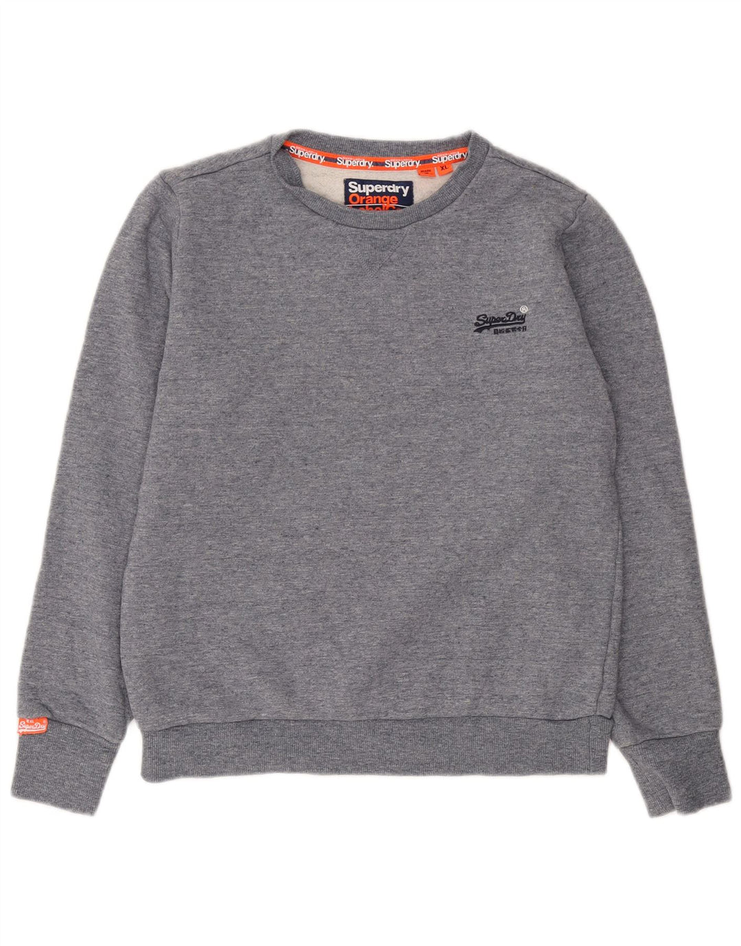 Superdry muški džemper XL plavi flekasti pamuk