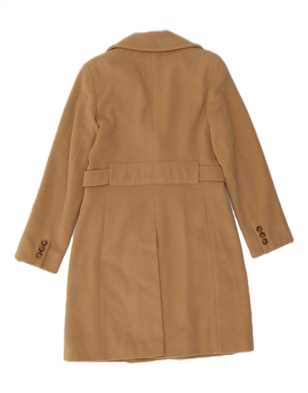 MAX & CO. Womens Overcoat UK 12 Medium Beige Wool Vintage Max & Co. and Second-Hand Max & Co. from Messina Hembry 