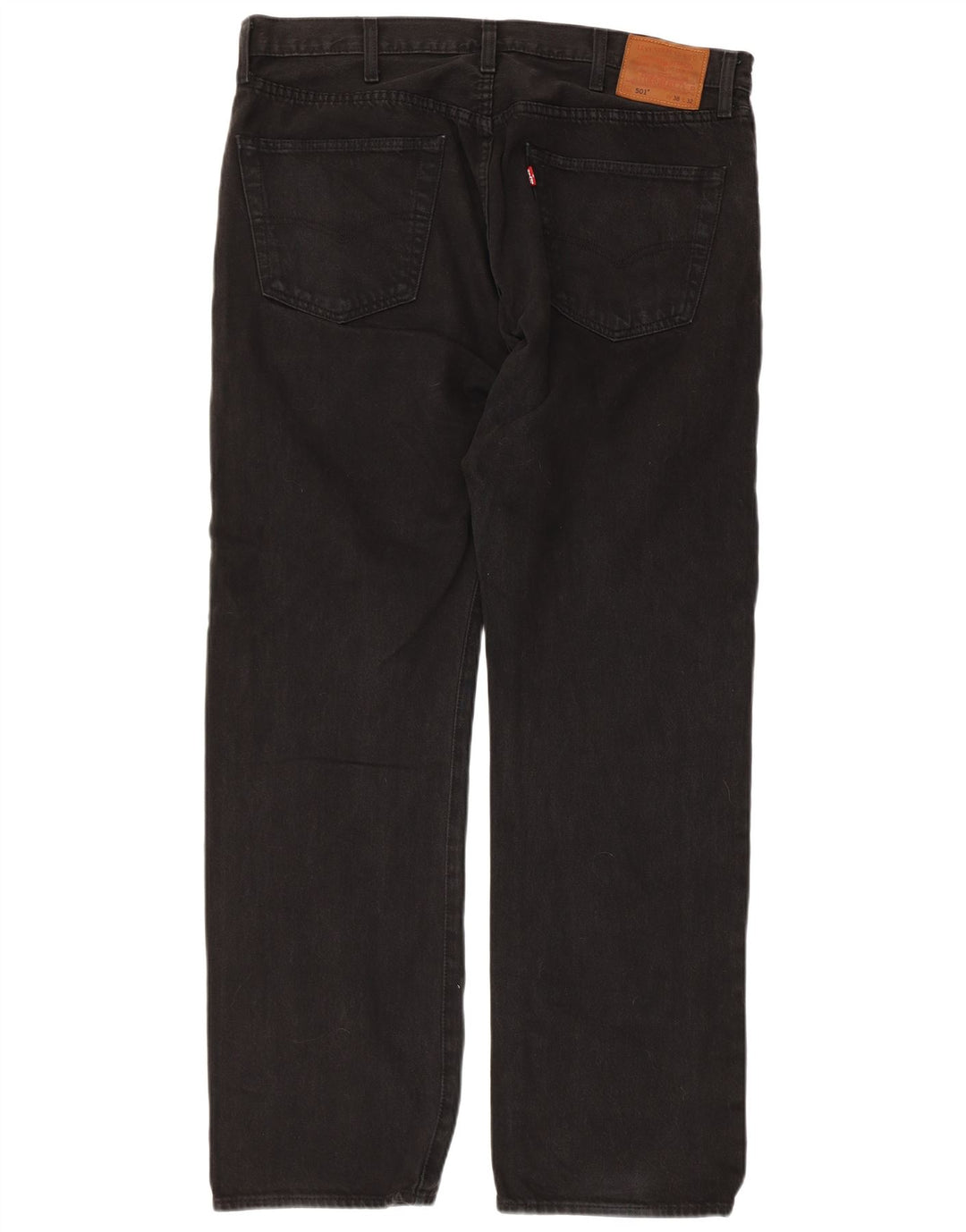 Levi's muške 501 ravne traperice W38 L32 crni pamuk