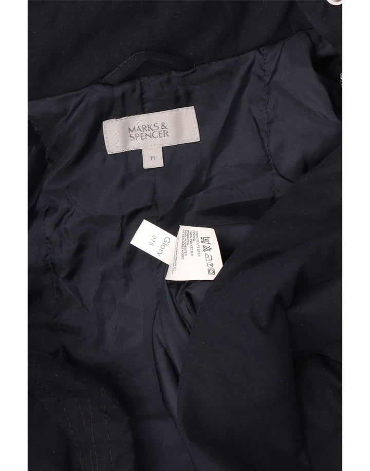 Marks & Spencer ženska vjetrovka s kapuljačom UK 16 velika tamnoplava