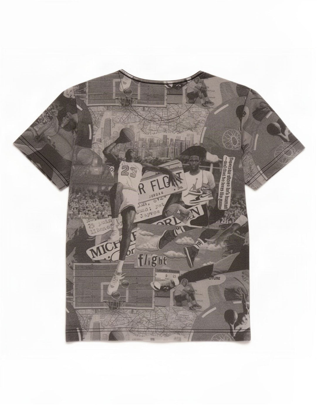 Gornja majica kratkih rukava Jordan Boys Graphic T-Shirt 10-11 Years Medium Grey Patchwork Pamuk