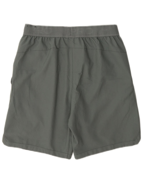 Nike Mens Dri Fit Graphic Standard Sport Shorts Small Grey Poliester