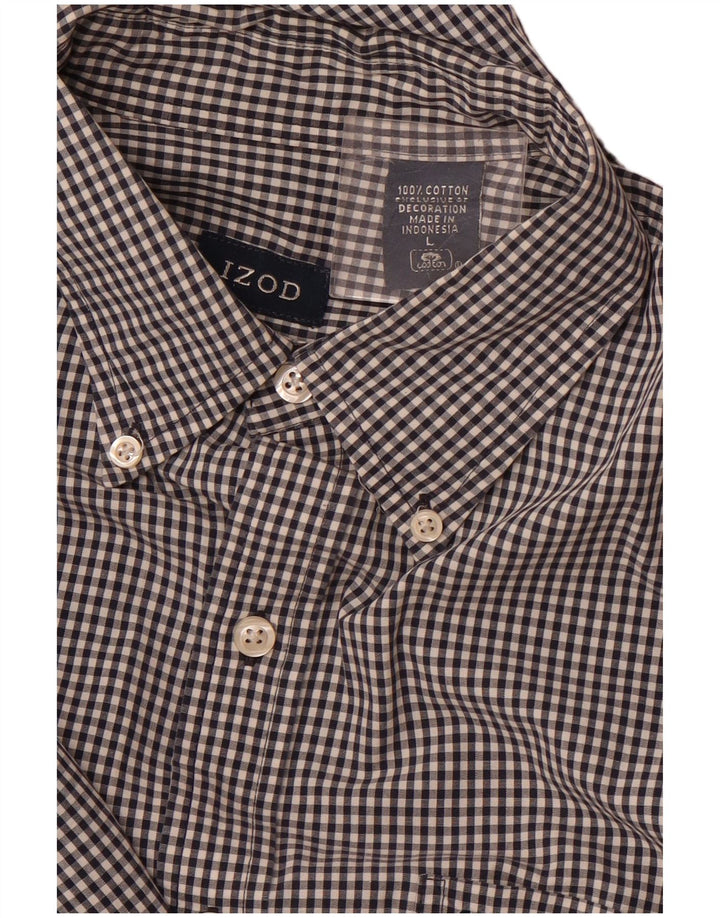 IZOD muška košulja velika tamnoplava pamuk gingham