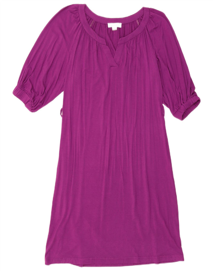 CALVIN KLEIN Womens 1/2 Sleeve Basic Dress US 2 XS Purple Rayon