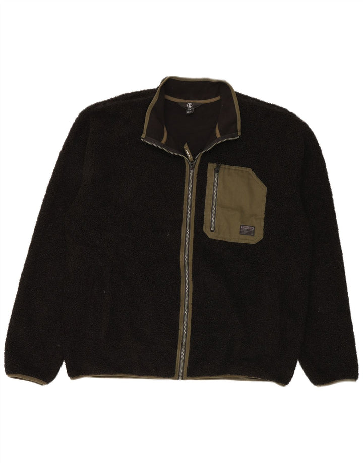 Volcom muška jakna od flisa UK 44 2XL crni poliester