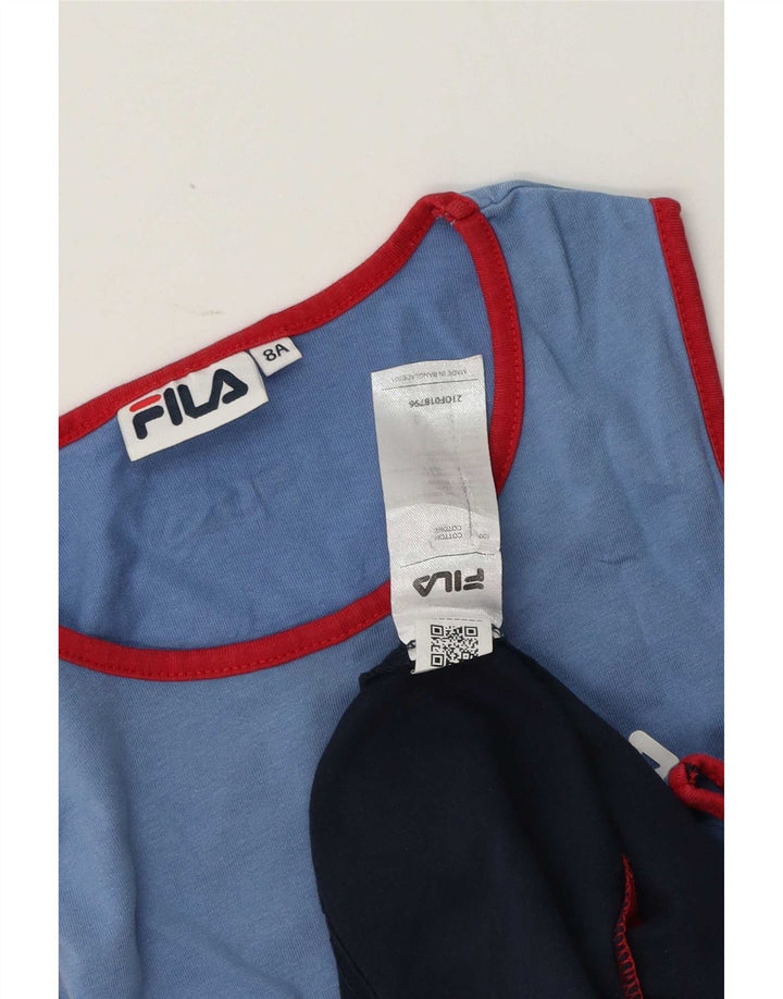 Fila Boys Vest Top 7-8 Years Multicolored Colourblock