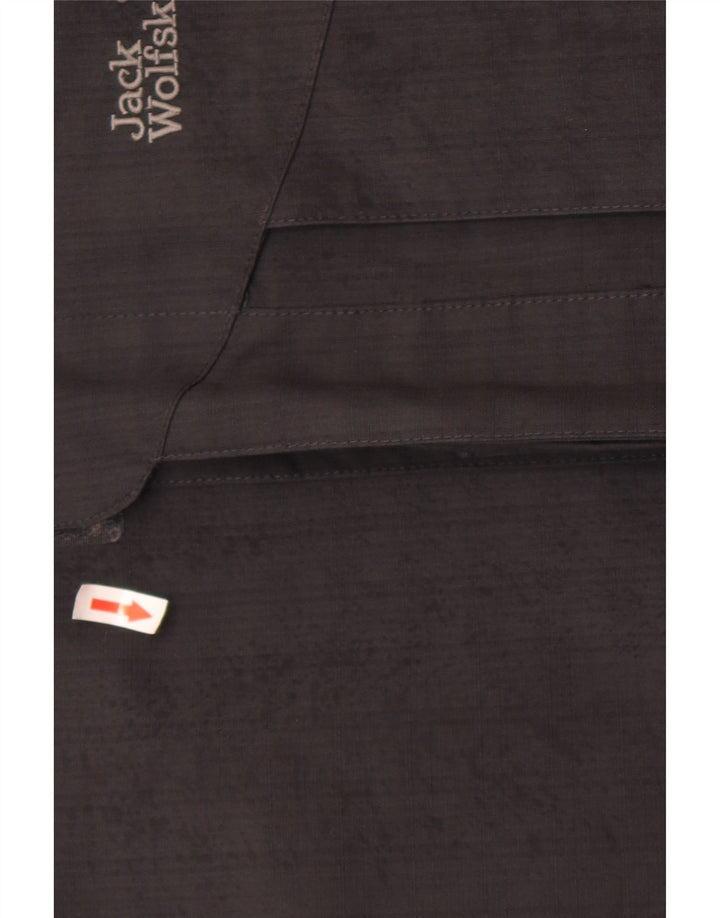 Jack Wolfskin muška kišna jakna UK 40 veliki crni poliester