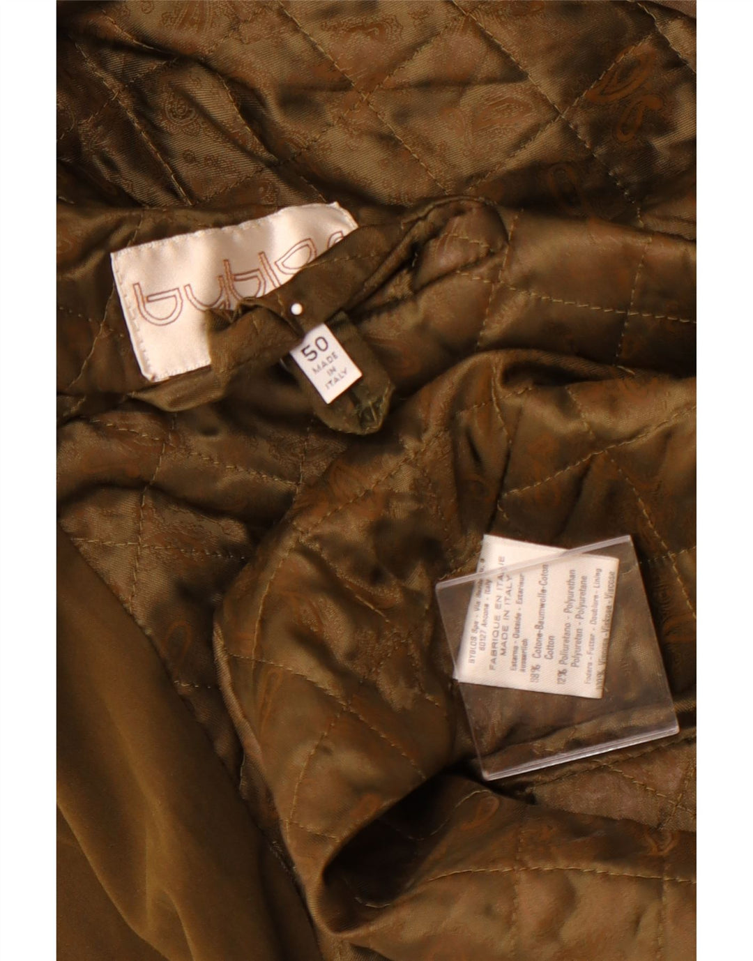 BYBLOS Muški kaput IT 50 veliki kaki pamuk