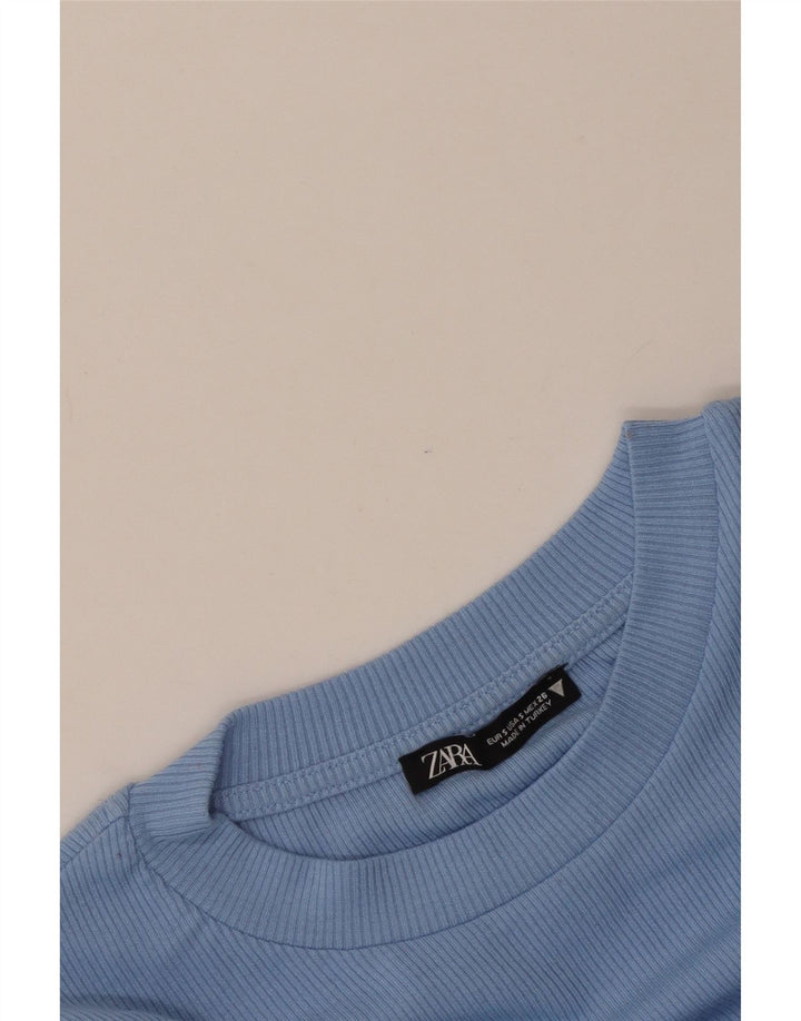 Zara ženska kratka majica dugih rukava UK 8 Small Blue