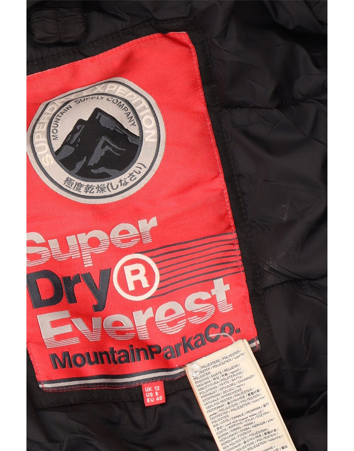 Superdry ženska parka jakna UK 12 srednje crna zimska