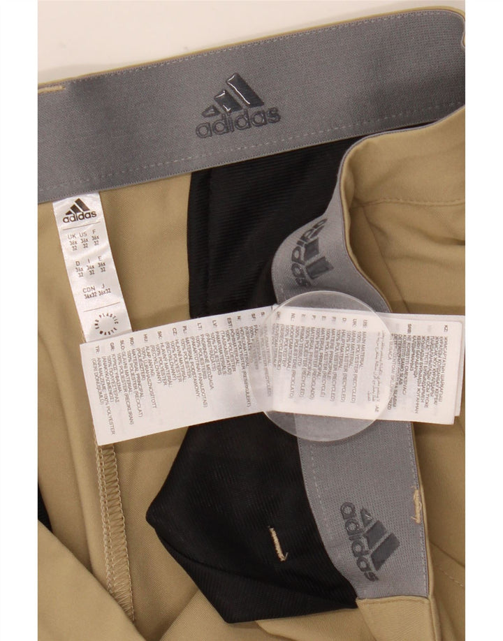 Adidas muške ravne chino hlače W36 L32 bež poliester