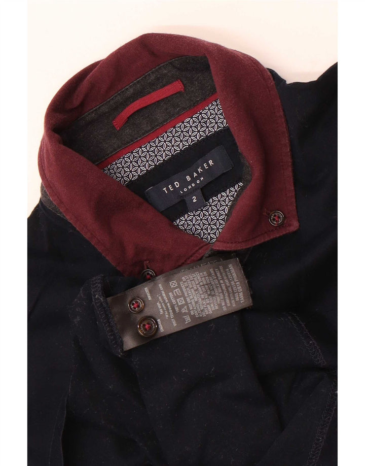 Muška polo majica Ted Baker, veličina 2, mala tamnoplava pamučna boja