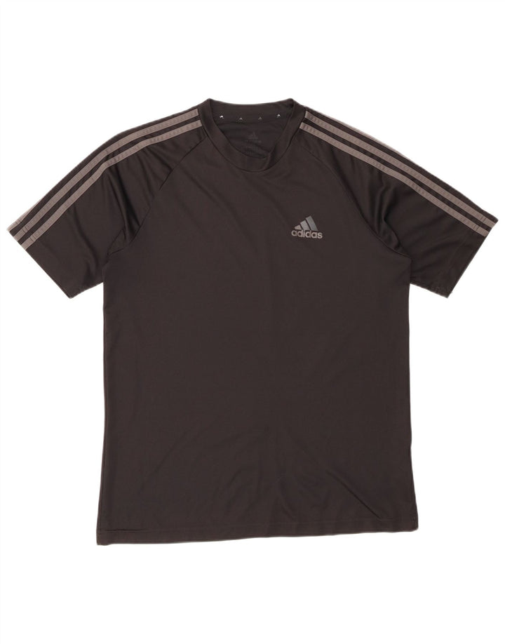 ADIDAS Mens Aeroready T-Shirt Top Medium Black Polyester
