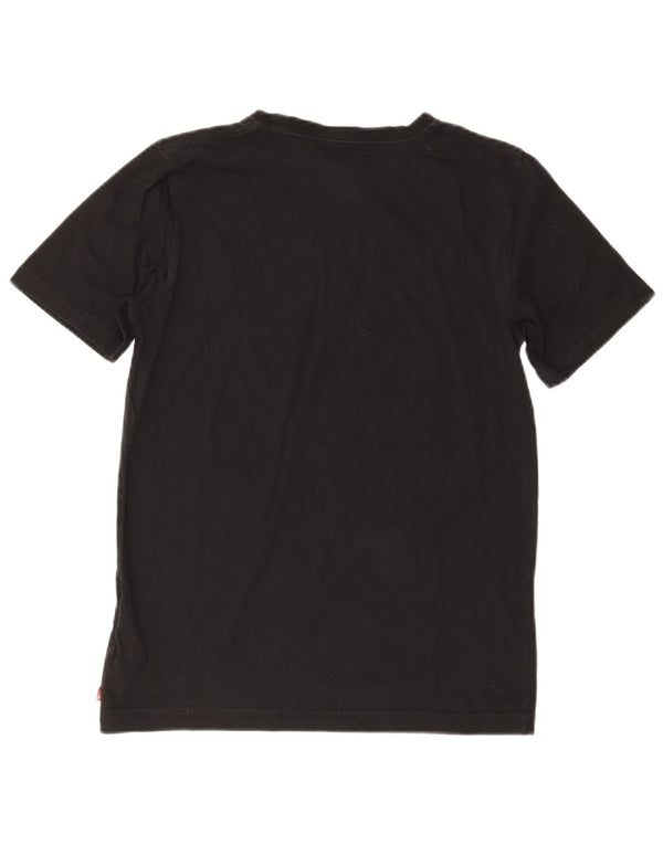 Gornja majica kratkih rukava Levi's Boys s grafičkim motivima 15-16 godina Black Cotton Rock