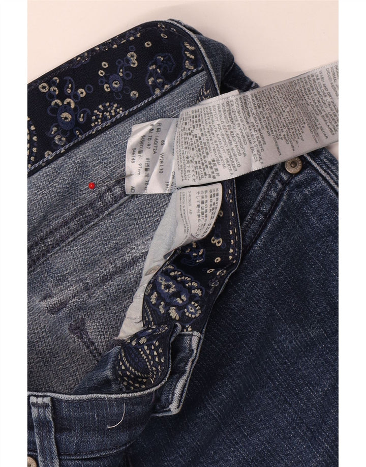 Levi's ženske ravne traperice US 6 srednje W28 L25 plavi pamuk