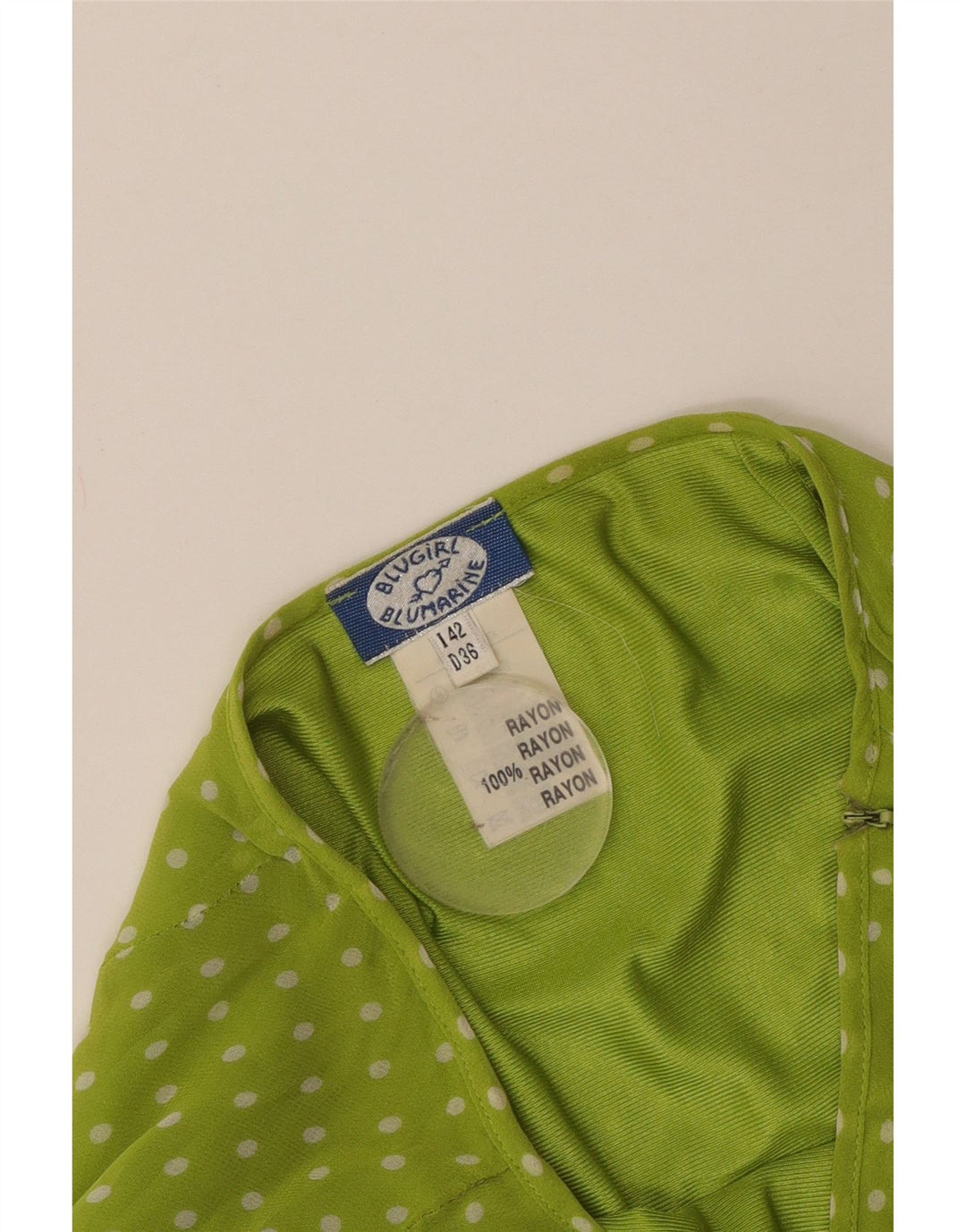 Blugirl Blumarine ženska suknja A-kroja IT 42 Srednja W28 Zelena točkasta