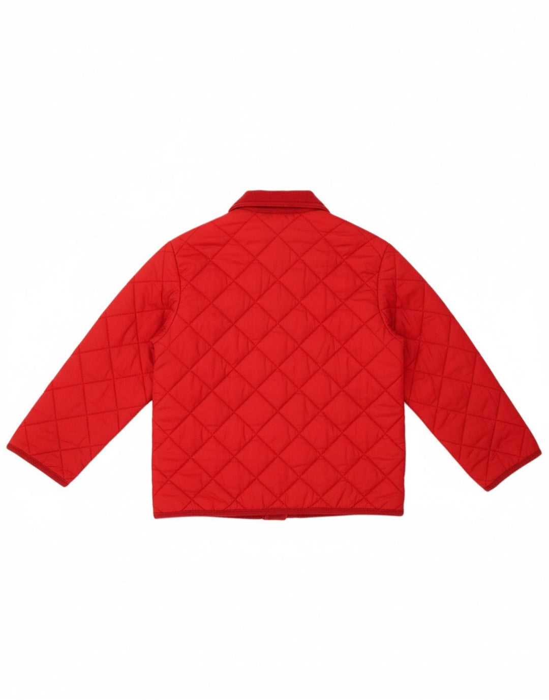 BENETTON Boys Quilted Jacket 5-6 Years Red Polyamide