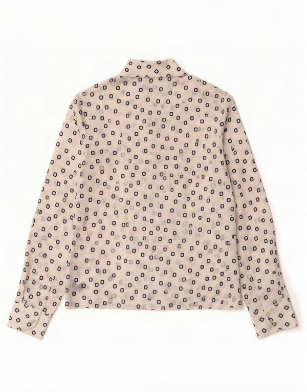 Vintage ženska košulja IT 48 XL bijeli geometrijski