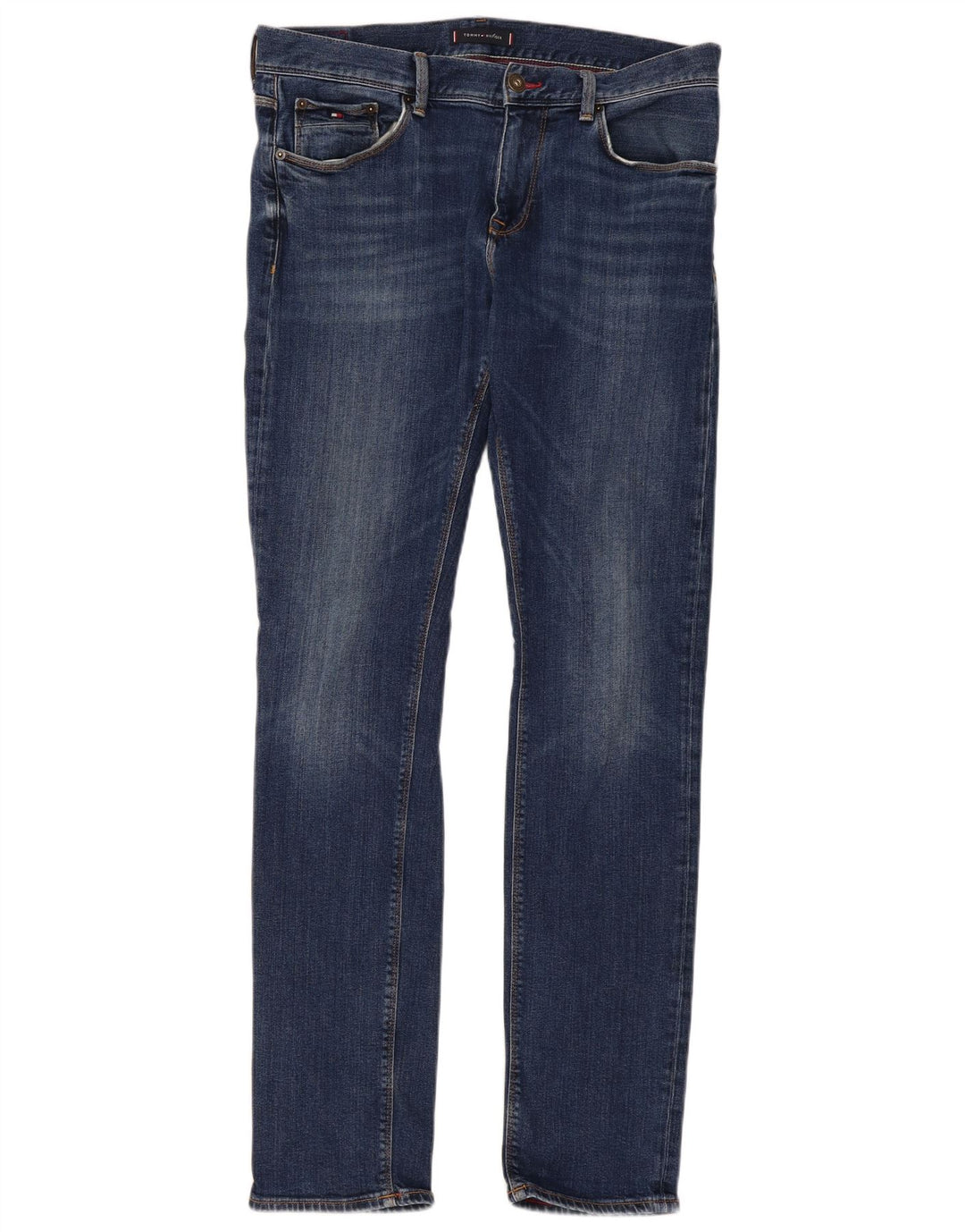 Tommy Hilfiger Mens Bleecker Slim Jeans W34 L34 Plava