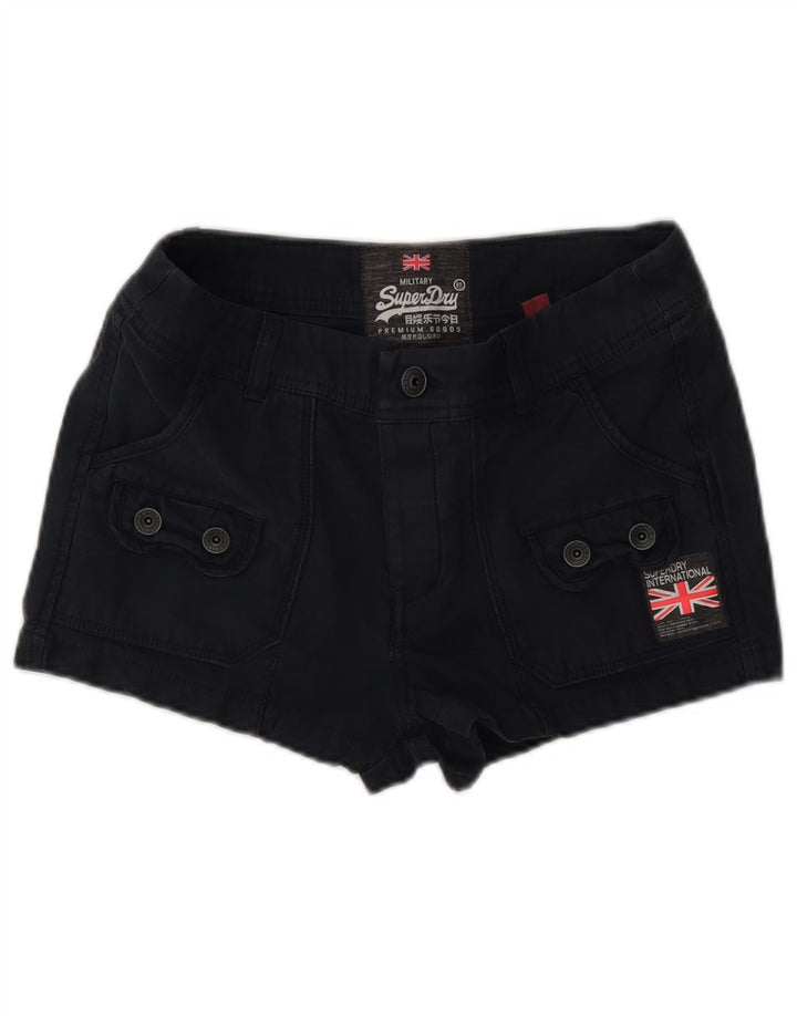 Superdry ženske kargo kratke hlače XS W28 crni pamuk