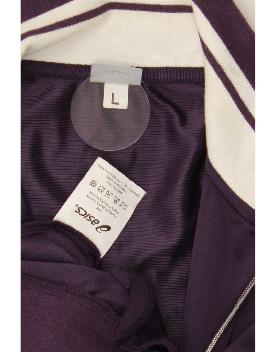 Asics ženska gornja jakna trenirke UK 14 Large Purple Colourblock Poliester